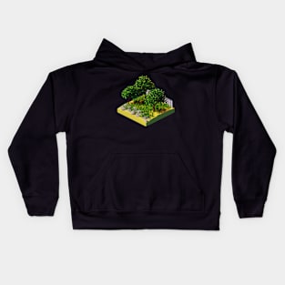 3D Garden Scene Kids Hoodie